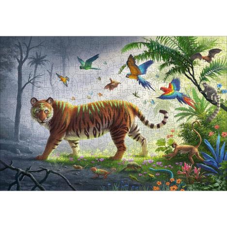 Jungle Tiger 500pc Wooden Jigsaw Puzzle Extra Image 1
